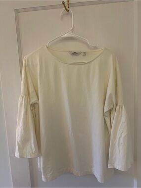 Vineyard Vines Women's Bell Sleeve Top - Cream - L